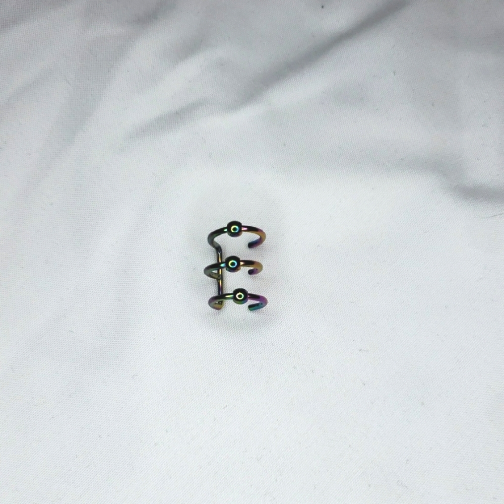 Iridescent Triple Ear Cuff